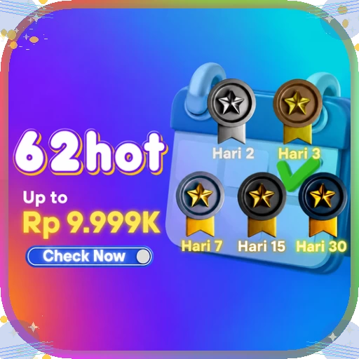 Info Aplikasi 62hot Terbaru dan Cara Download APK Resmi — ikon aplikasi